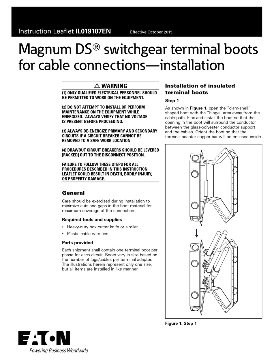 EATON MAGNUM DS SWITCH INSTRUCTION LEAFLET ManualsLib