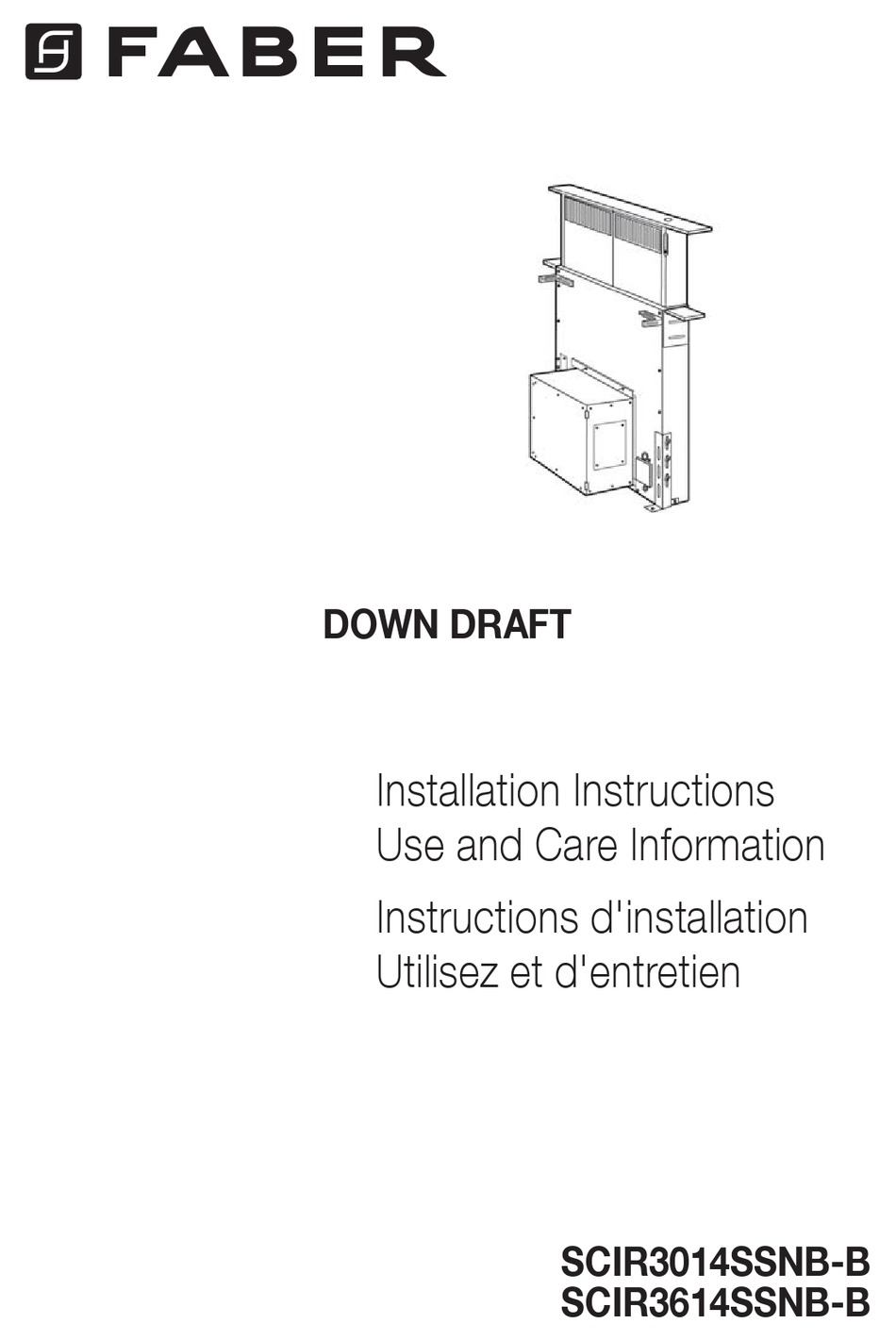 FABER SCIROCCO PLUS SCIR3014SSNB-B INSTALLATION INSTRUCTIONS MANUAL Pdf