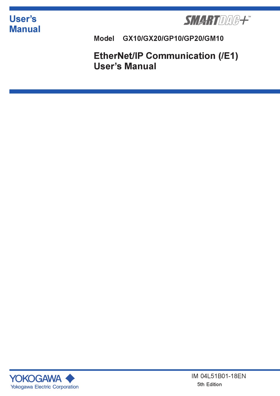 YOKOGAWA SMARTDAC + GX10 USER MANUAL Pdf Download ManuaLib