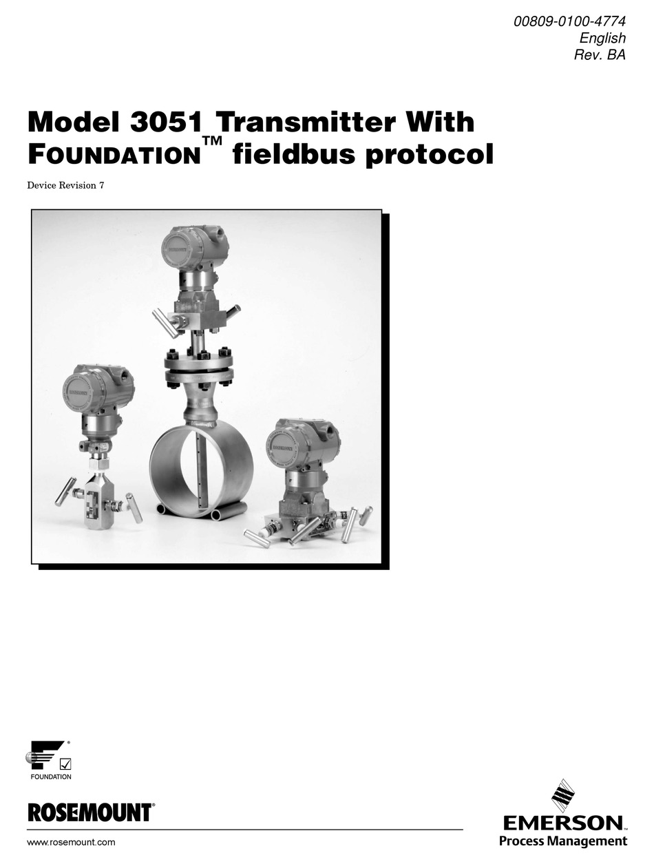 EMERSON ROSEMOUNT 3051 TRANSMITTER MANUAL ManualsLib