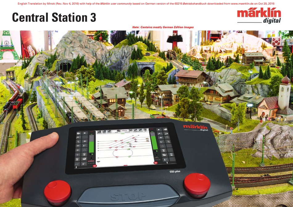 Märklin 03092 book running trains Digitally with the Central Station 3 