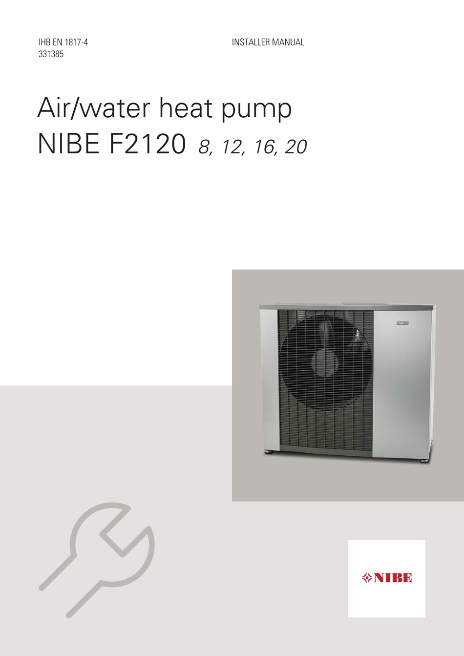 NIBE F2120 SERIES HEAT PUMP INSTALLER MANUAL | ManualsLib