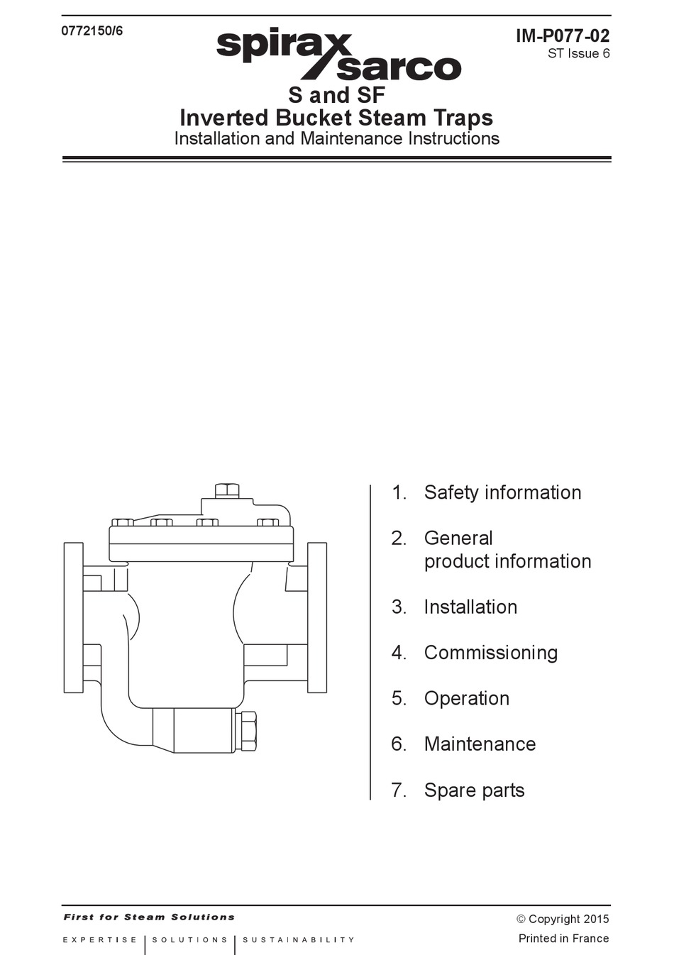 SPIRAX SARCO S INSTALLATION AND MAINTENANCE INSTRUCTIONS MANUAL Pdf