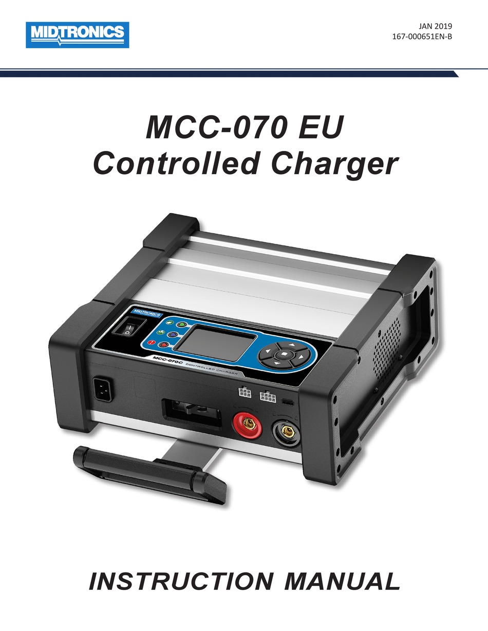 MIDTRONICS MCC070 BATTERY CHARGER INSTRUCTION MANUAL ManualsLib