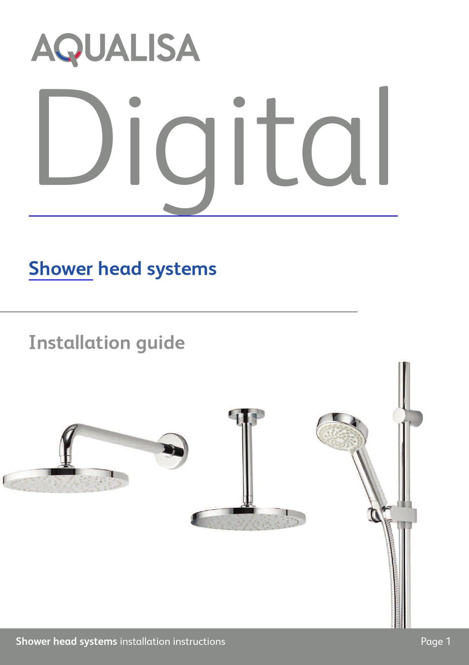 AQUALISA DIGITAL QUARTZ INSTALLATION MANUAL Pdf Download ManualsLib