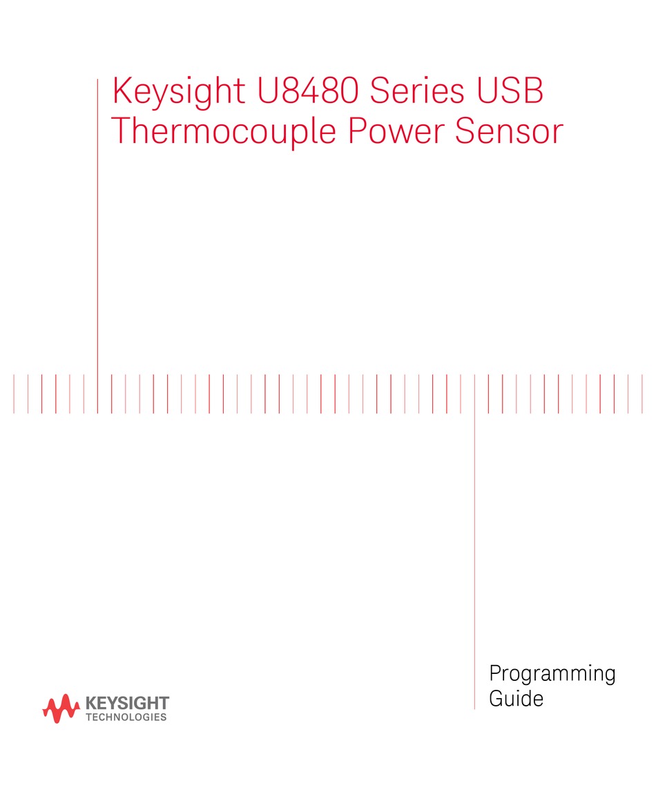 KEYSIGHT U8480 SERIES PROGRAMMING MANUAL Pdf Download ManualsLib