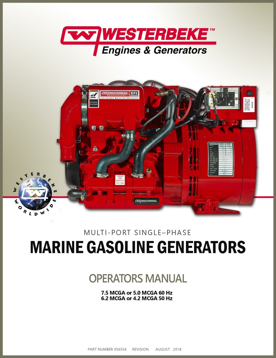 Westerbeke 7 5 Mcga Operator S Manual Pdf Download Manualslib