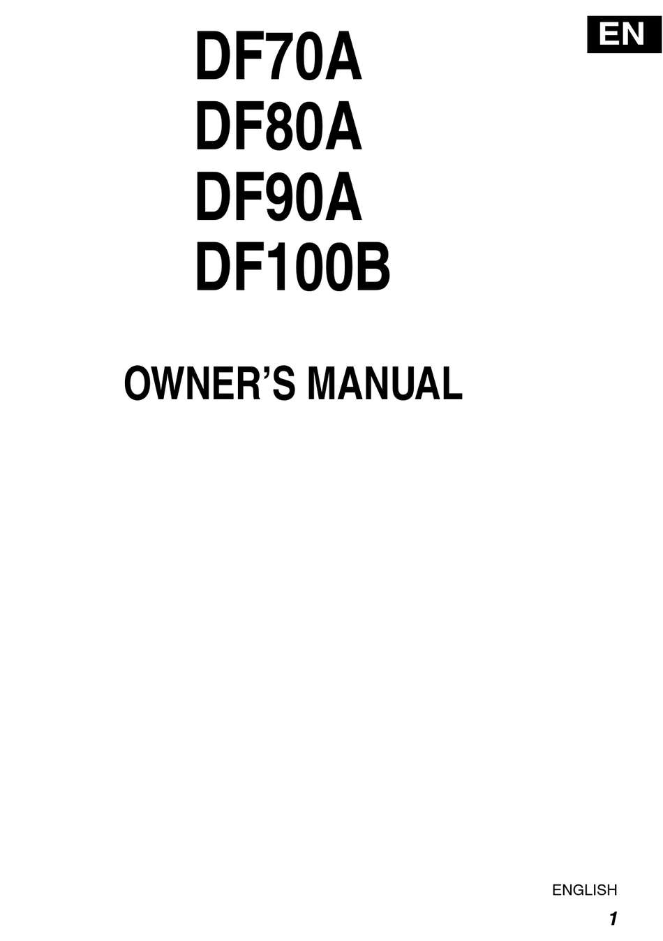 Suzuki Df70a Owner S Manual Pdf Download Manualslib