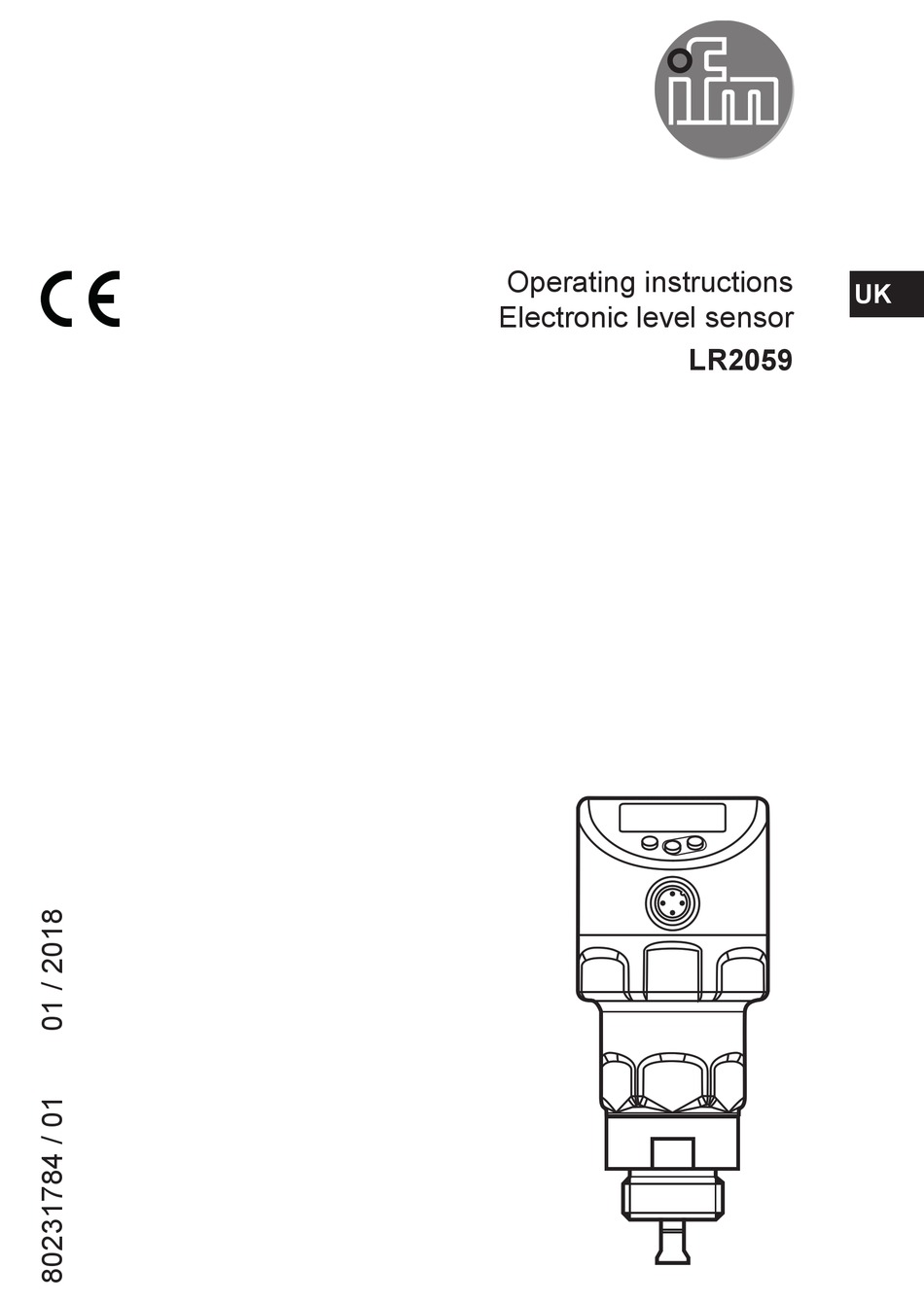IFM ELECTRONIC LR2059 OPERATING INSTRUCTIONS MANUAL Pdf Download