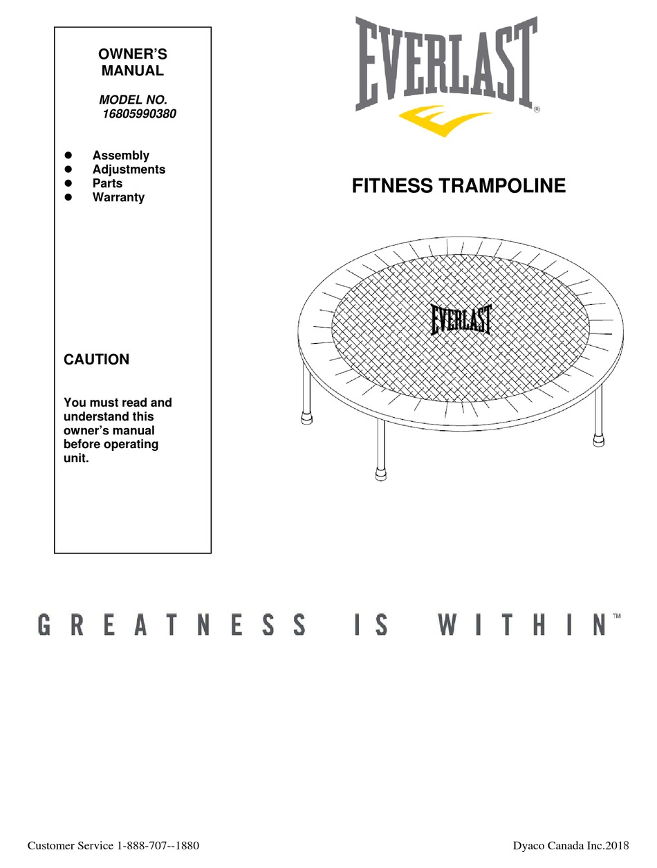 EVERLAST 16805990380 OWNER'S MANUAL Pdf Download | ManualsLib