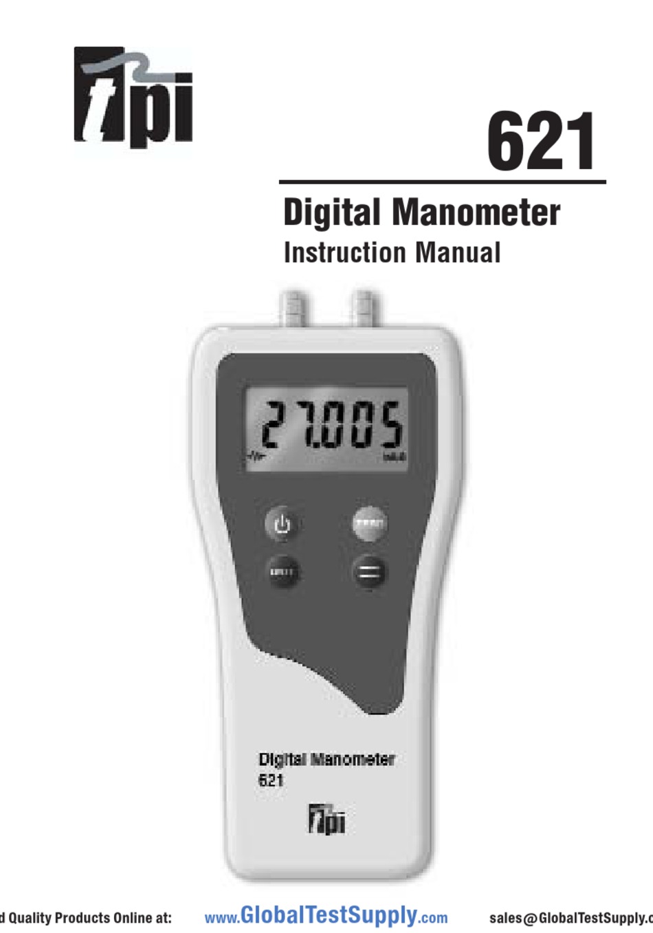 GLOBAL TEST SUPPLY TPI 621 INSTRUCTION MANUAL Pdf Download ManualsLib