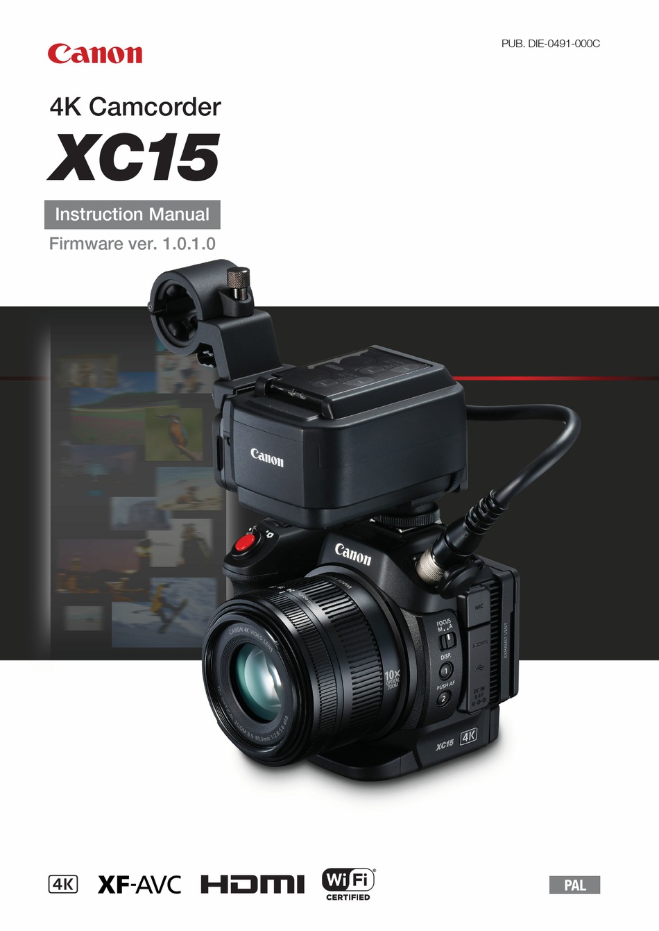 Canon Xc15 Instruction Manual Pdf Download Manualslib