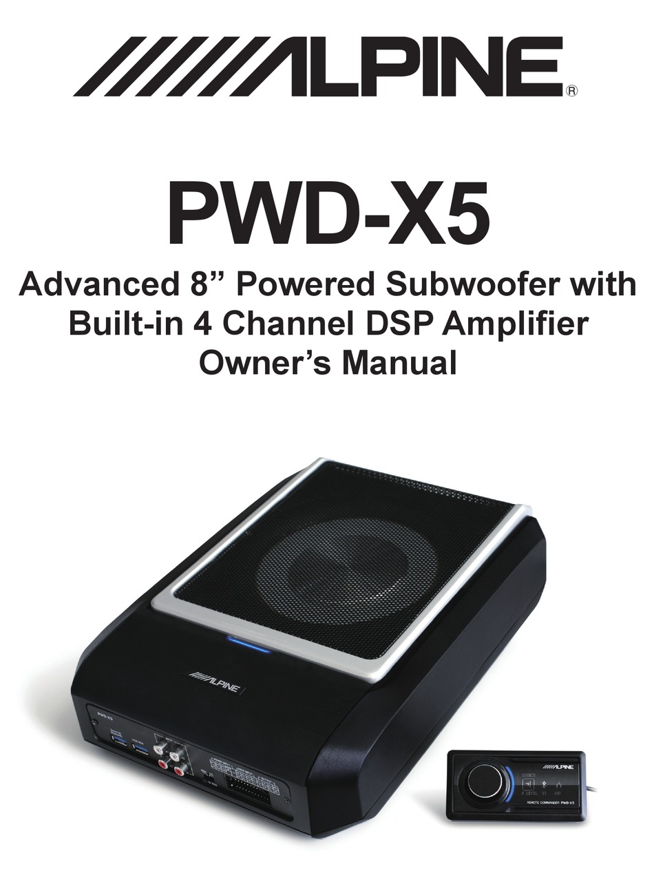 ALPINE PWDX5 SUBWOOFER OWNER'S MANUAL ManualsLib
