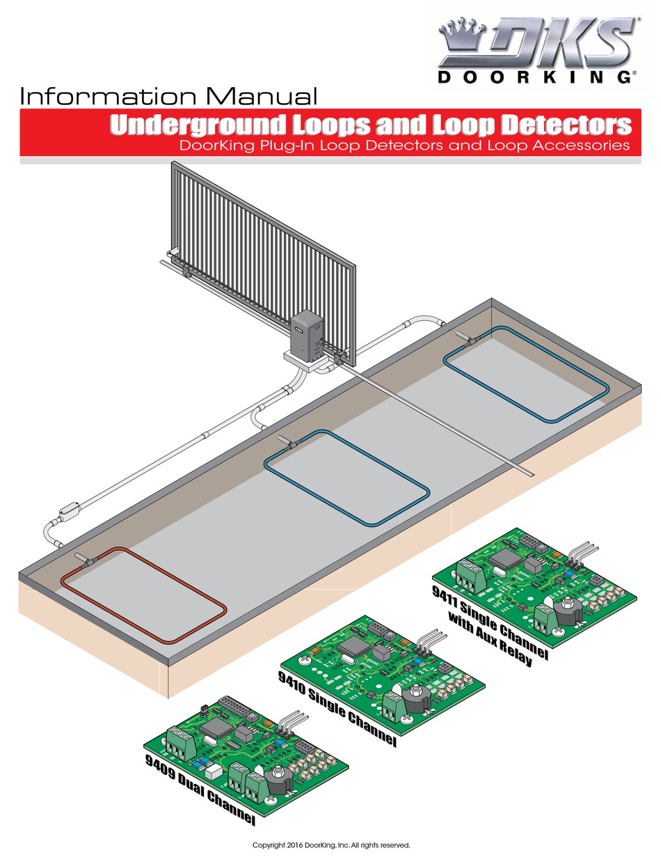 DOORKING 9411 SINGLE CHANNEL WITH AUX RELAY SECURITY SENSOR INFORMATION
