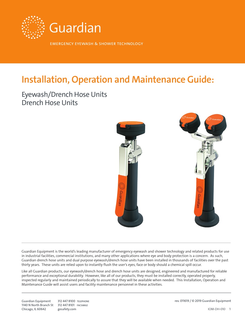 GUARDIAN G5022 INSTALLATION, OPERATION AND MAINTENANCE MANUAL Pdf