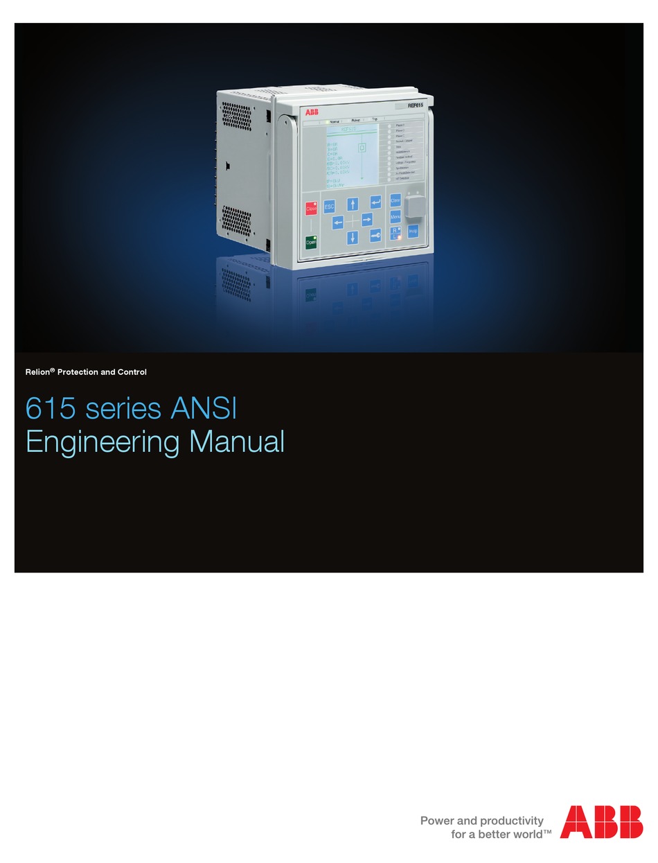 ABB RELION 615 SERIES RELAY ENGINEERING MANUAL | ManualsLib