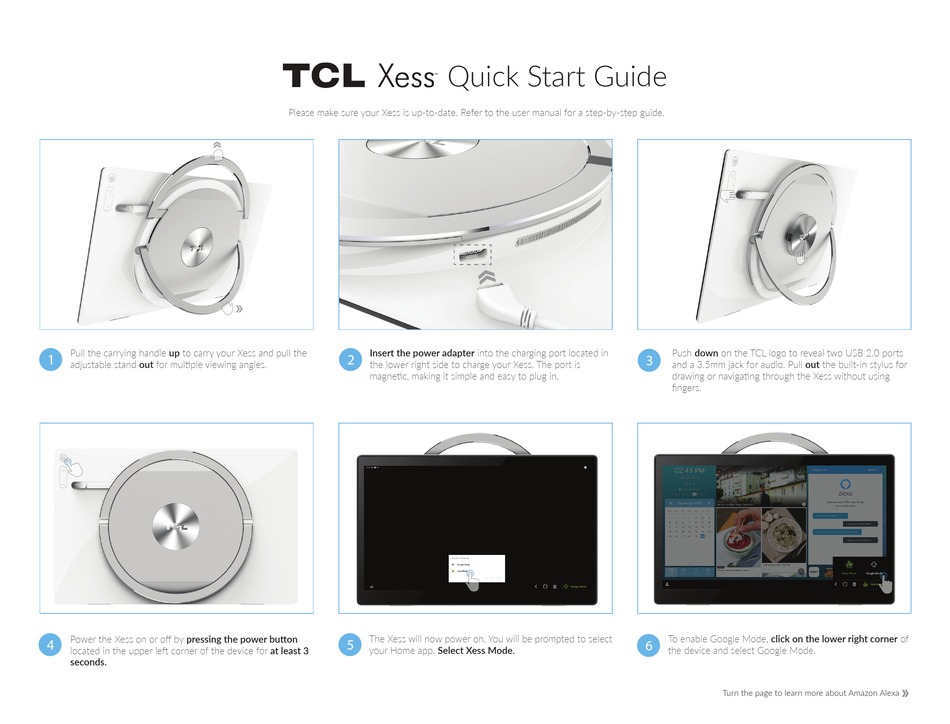 TCL XESS QUICK START MANUAL Pdf Download | ManualsLib