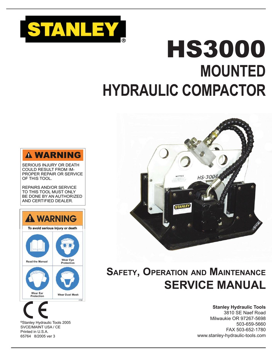 STANLEY HS3000 SERVICE MANUAL Pdf Download ManualsLib
