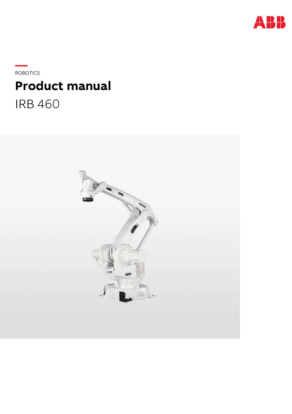 ABB IRB 460 SERIES PRODUCT MANUAL Pdf Download | ManualsLib