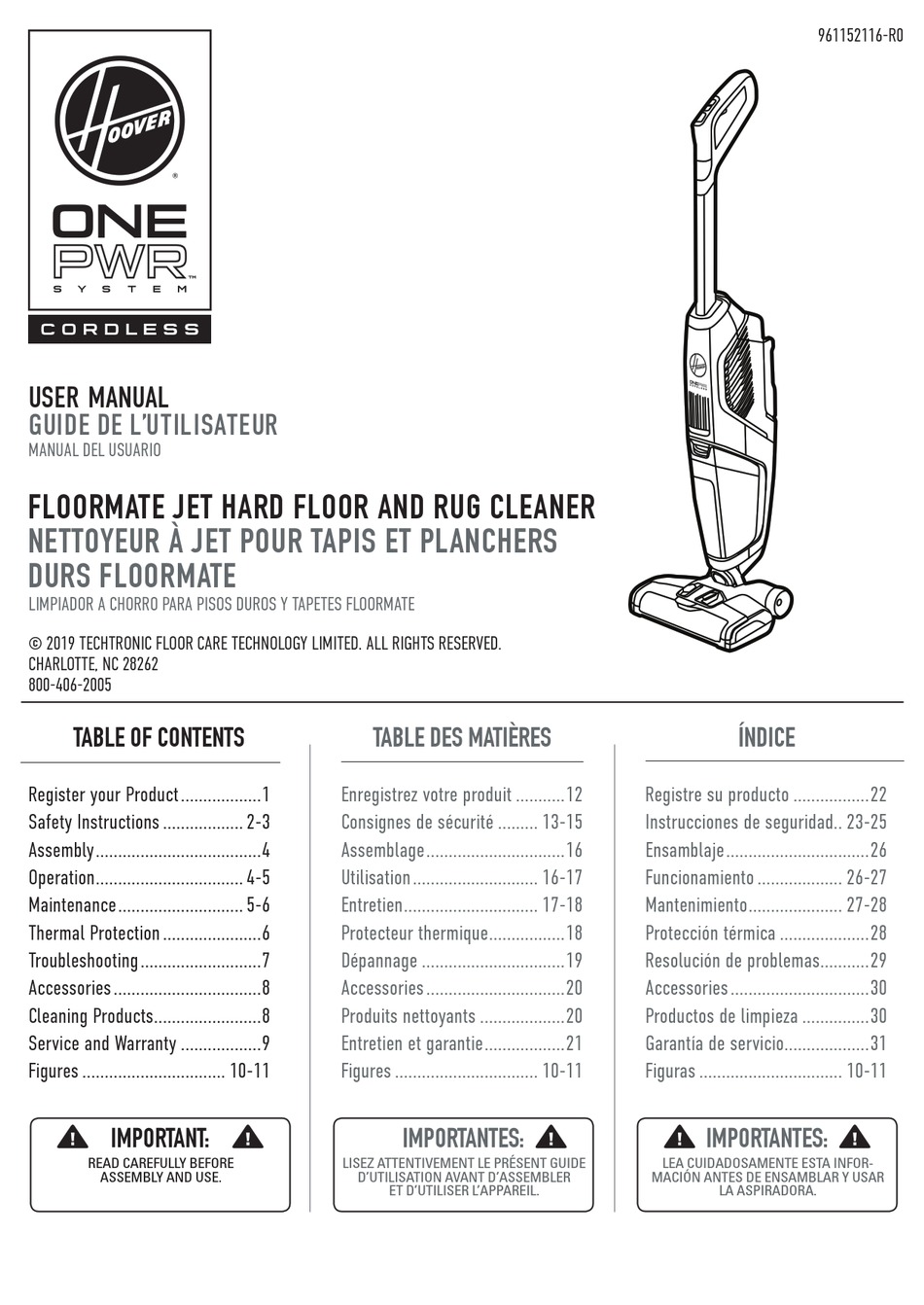 HOOVER ONEPWR FLOORMATE JET USER MANUAL Pdf Download | ManualsLib