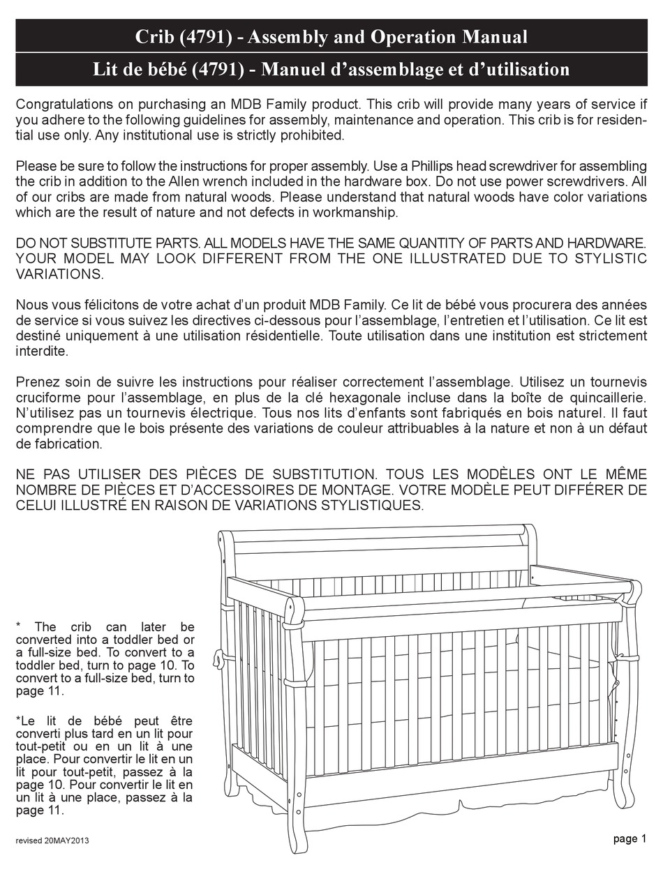 Mdb Family 4791 Assembly And Operation Manual Pdf Download Manualslib