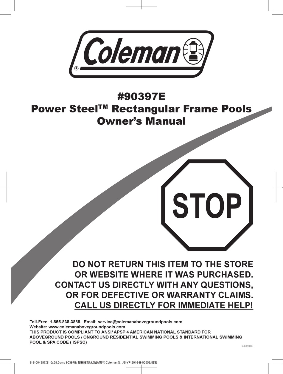 COLEMAN POWER STEEL OWNER'S MANUAL Pdf Download | ManualsLib