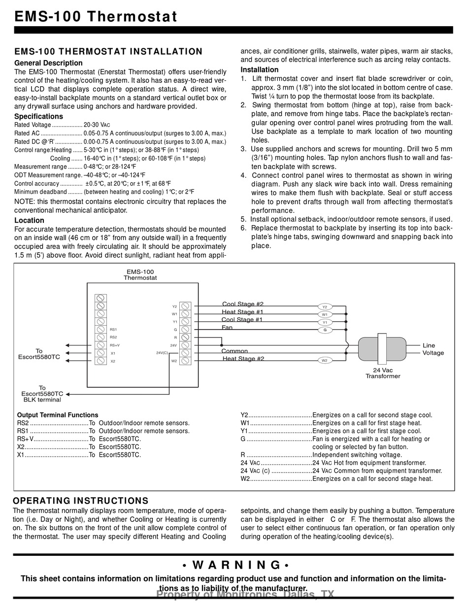 DSC EMS-100 INSTALLATION MANUAL Pdf Download | ManualsLib