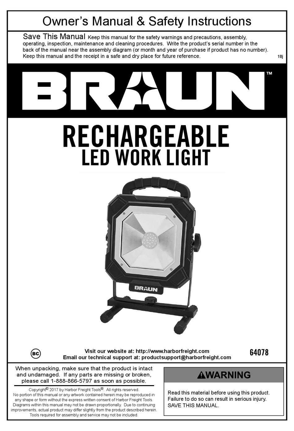 BRAUN 64078 OWNER S MANUAL SAFETY INSTRUCTIONS Pdf Download