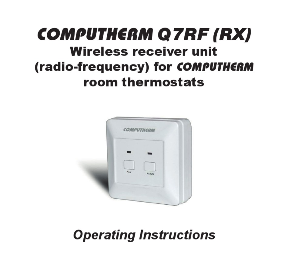 Computherm Wireless Thermo Control System User Manual