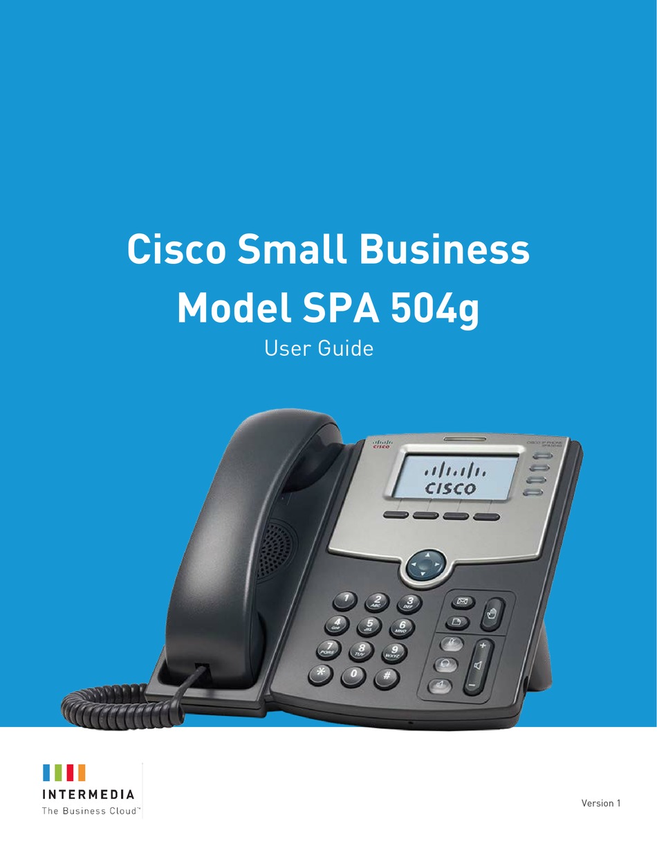 cisco ip phone spa 504g manual