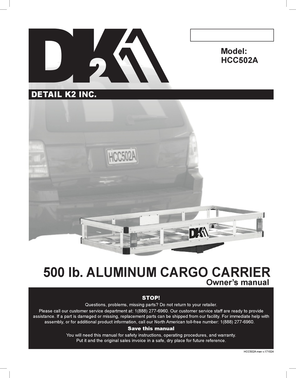 DETAIL K2 HCC502A OWNER'S MANUAL Pdf Download ManualsLib