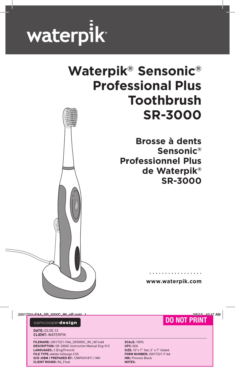 sensonic professional plus toothbrush