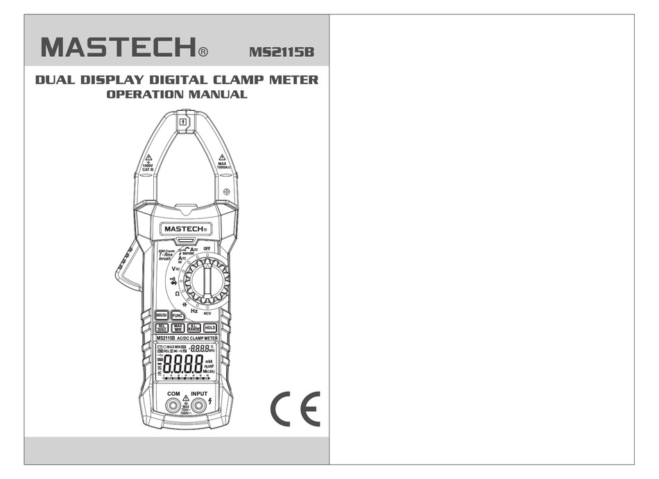 Mastech Ms2115b Operation Manual Pdf Download Manualslib