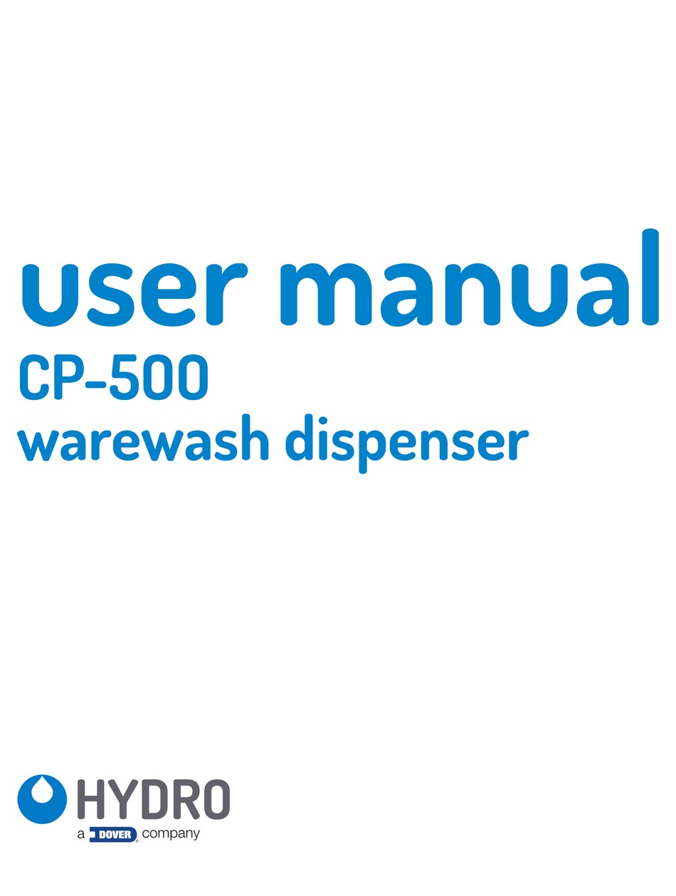 HYDRO SYSTEMS CP5OO USER MANUAL Pdf Download ManualsLib