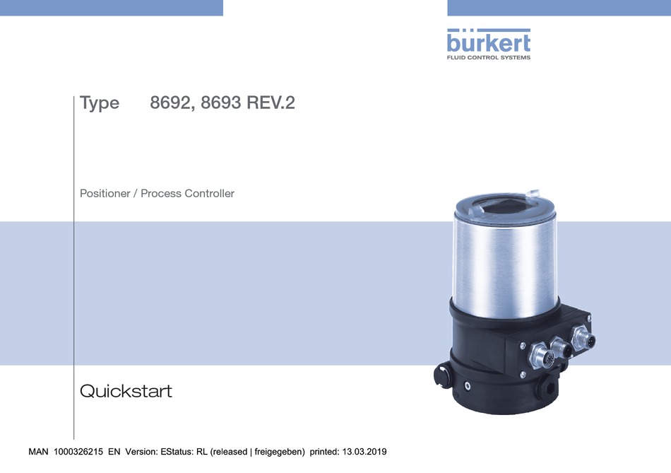 BURKERT 8692 QUICK START MANUAL Pdf Download ManualsLib