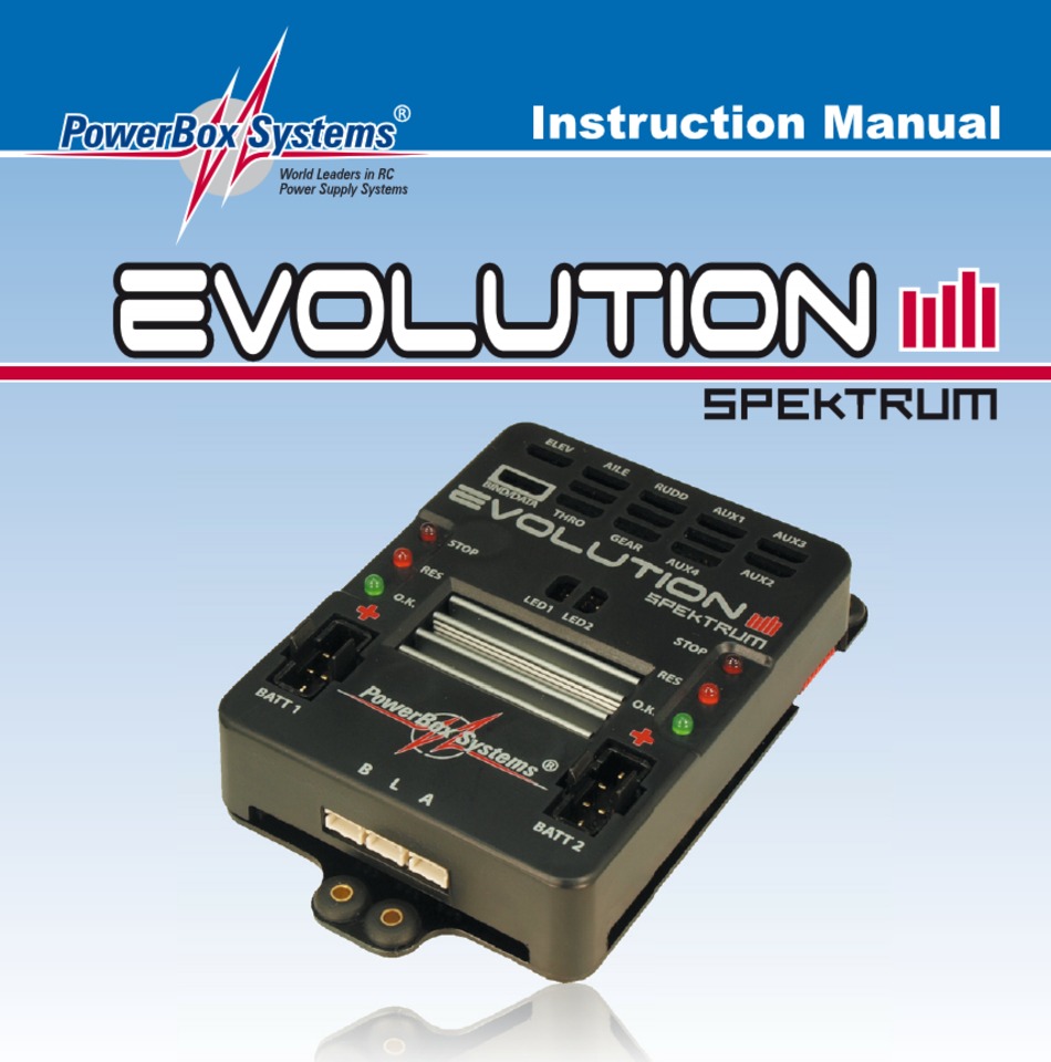 POWERBOX EVOLUTION SPEKTRUM INSTRUCTION MANUAL Pdf Download | ManualsLib