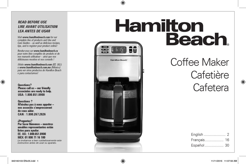 HAMILTON BEACH 46205 USE AND CARE MANUAL Pdf Download ManualsLib