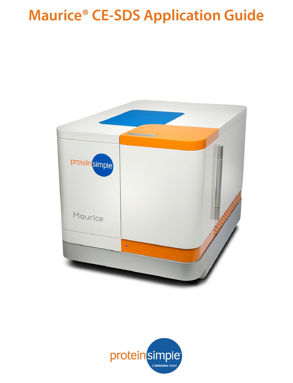 PROTEINSIMPLE MAURICE CESDS APPLICATION MANUAL Pdf Download ManualsLib