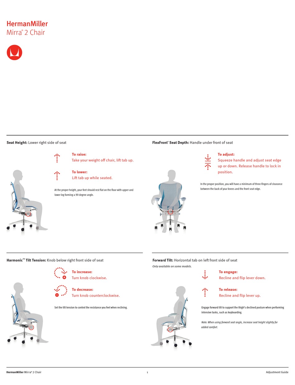 herman miller mirra manual