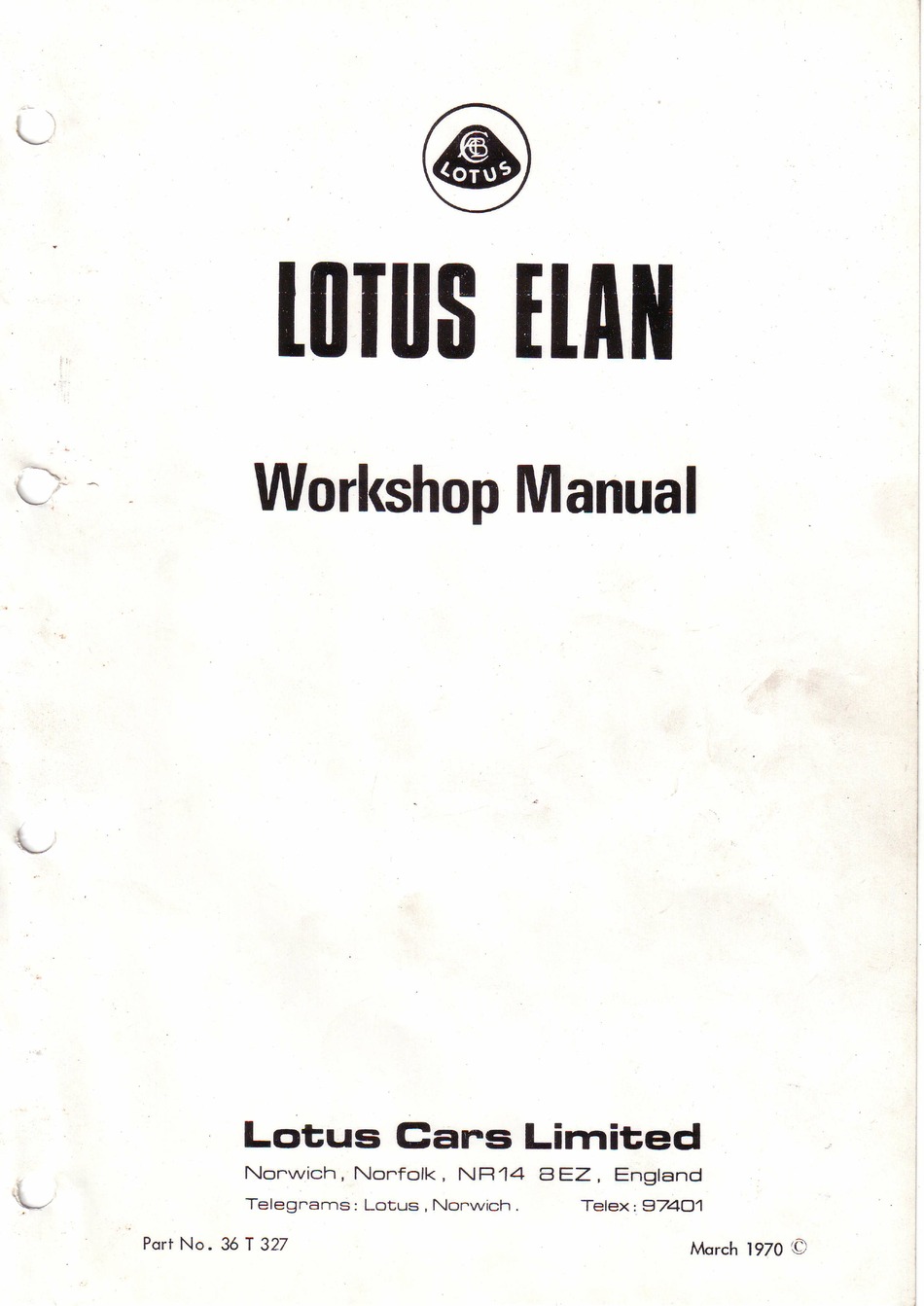 ロータスエラン タイプ２６ elan lotus manual shop type26 work 