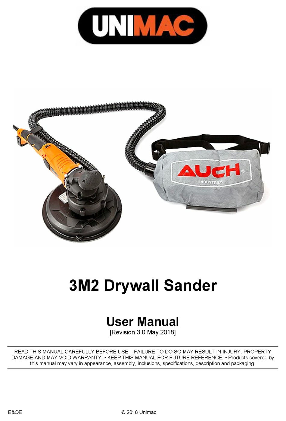 Unimac deals drywall sander