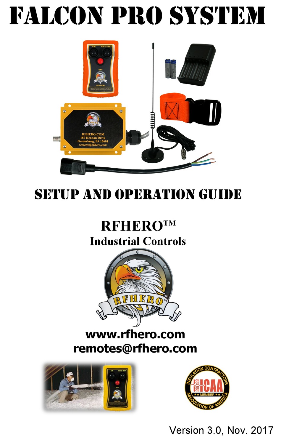 RFHERO FALCON PRO SYSTEM SET UP AND OPERATION MANUAL Pdf Download