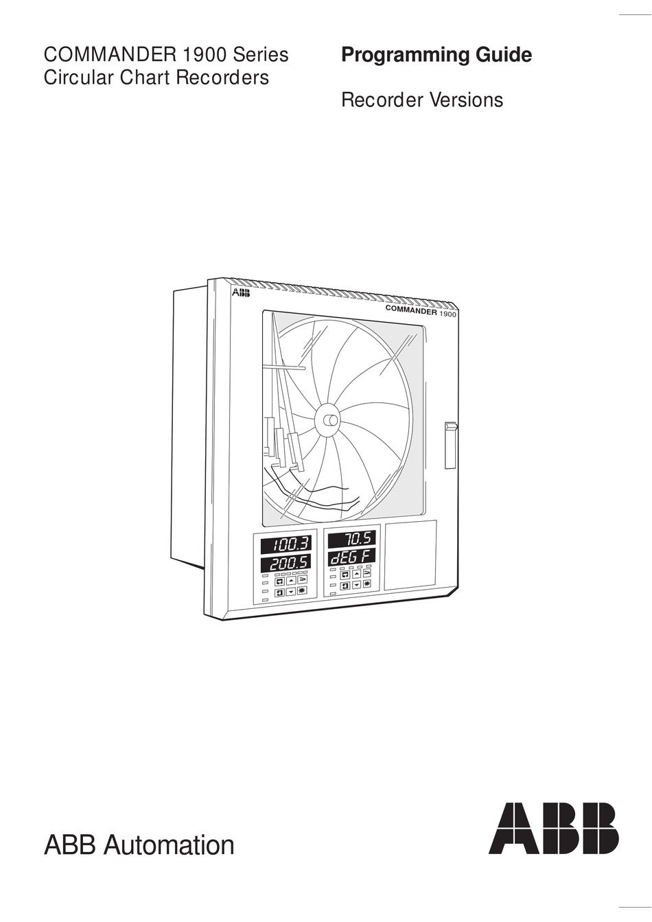 ABB COMMANDER 1900 SERIES PROGRAMMING MANUAL Pdf Download ManualsLib