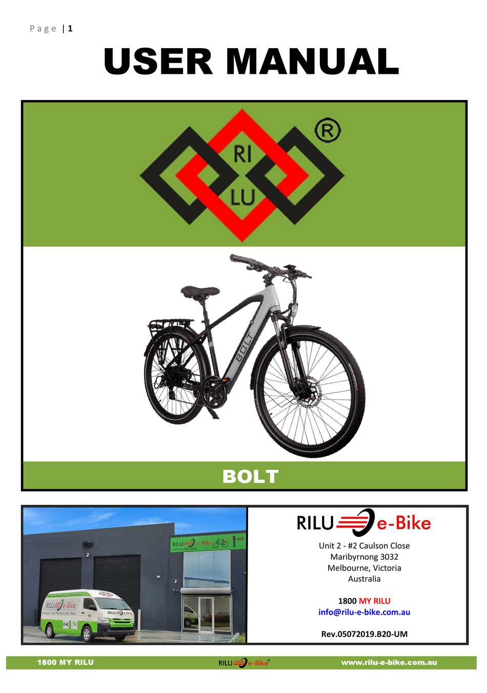 Rilu discount bolt ebike