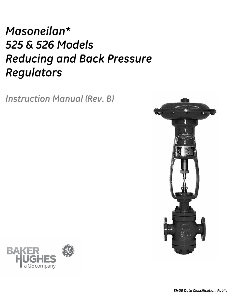 BAKER HUGHES MASONEILAN 525 INSTRUCTION MANUAL Pdf Download ManualsLib