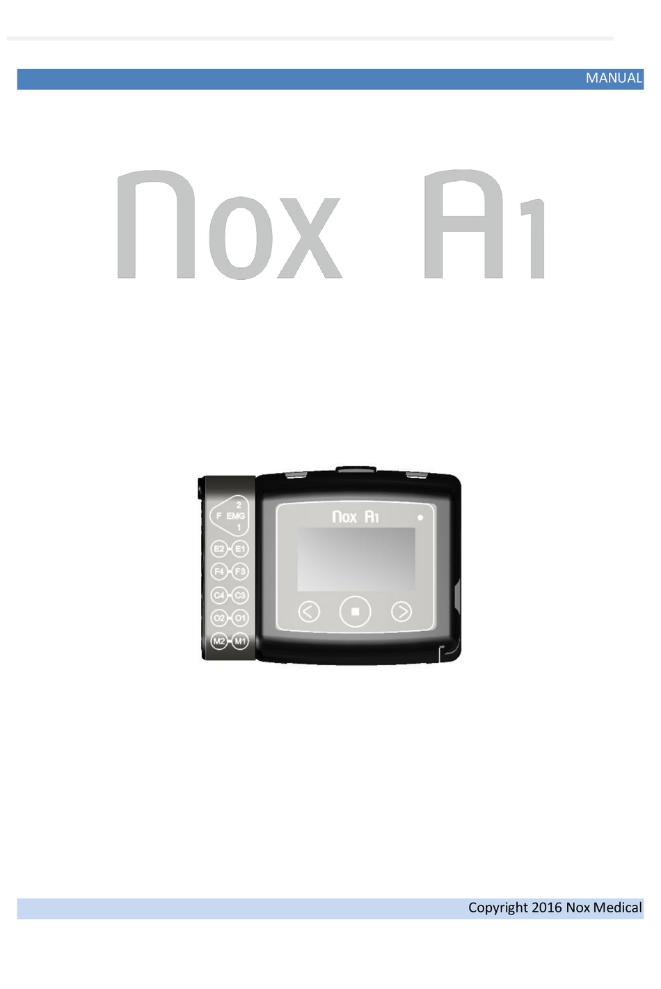 NOX MEDICAL A1 MANUAL Pdf Download ManualsLib