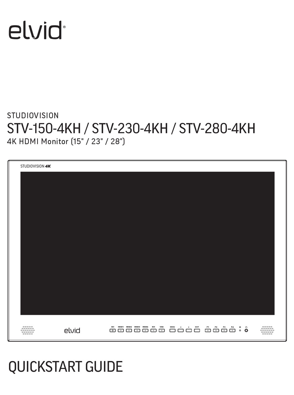 Elvid StudioVision 4K HDMI Monitor with HDR (28) STV-280-4KHDR