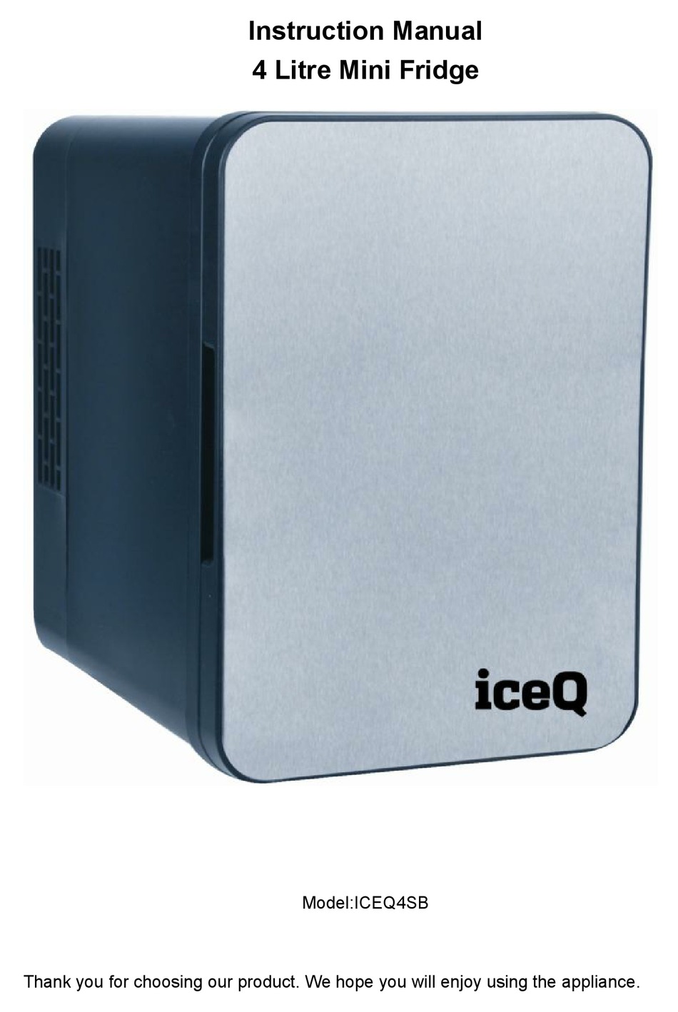 Iceq Iceq4sb Instruction Manual Pdf Download Manualslib