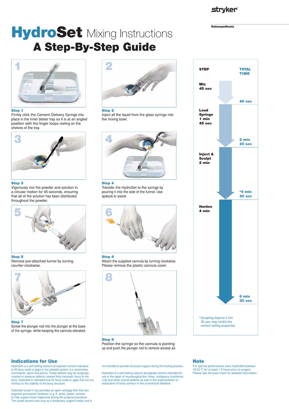STRYKER HYDROSET STEPBYSTEP MANUAL Pdf Download ManualsLib
