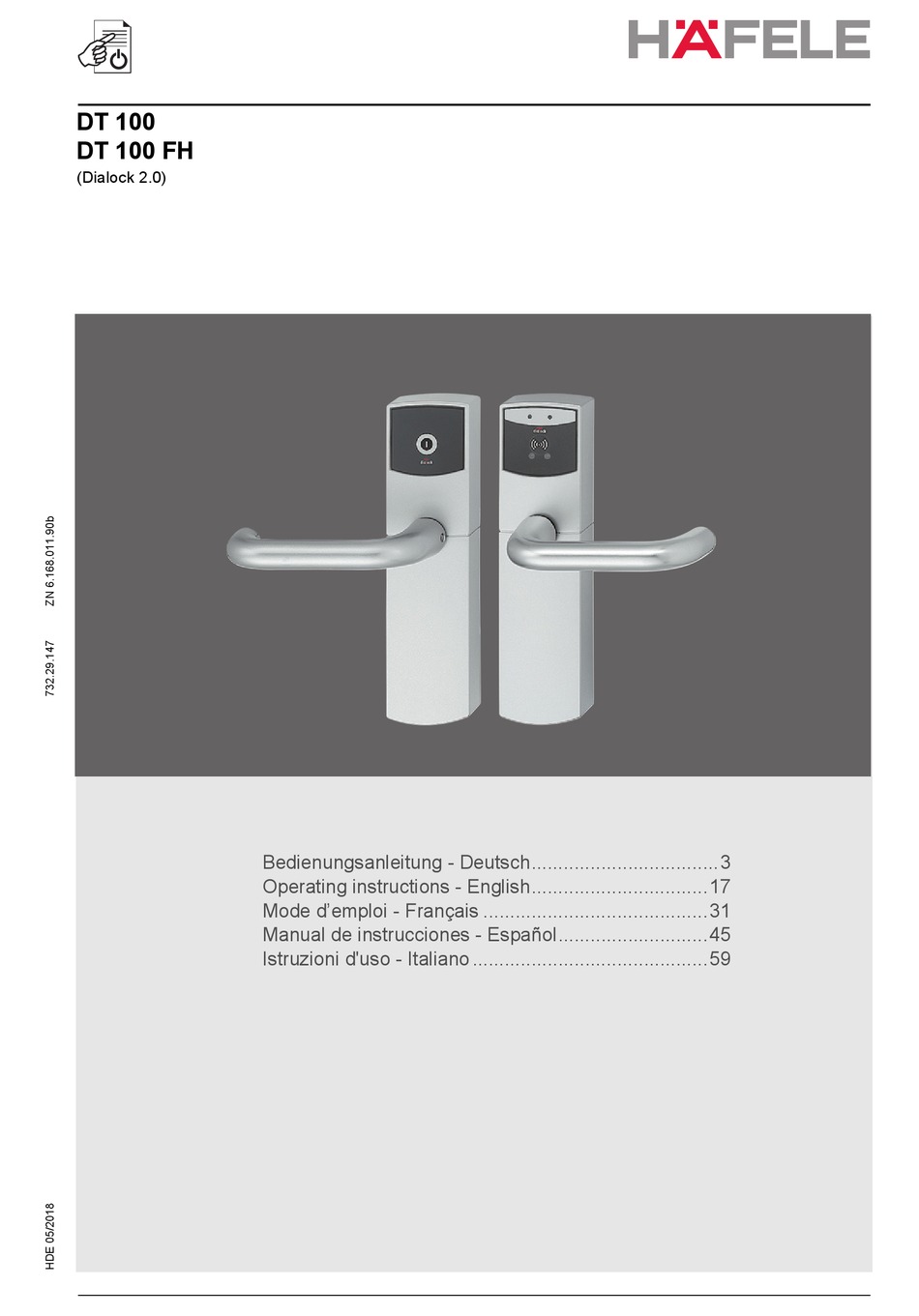 HAFELE DT 100 OPERATING INSTRUCTIONS MANUAL Pdf Download ManualsLib